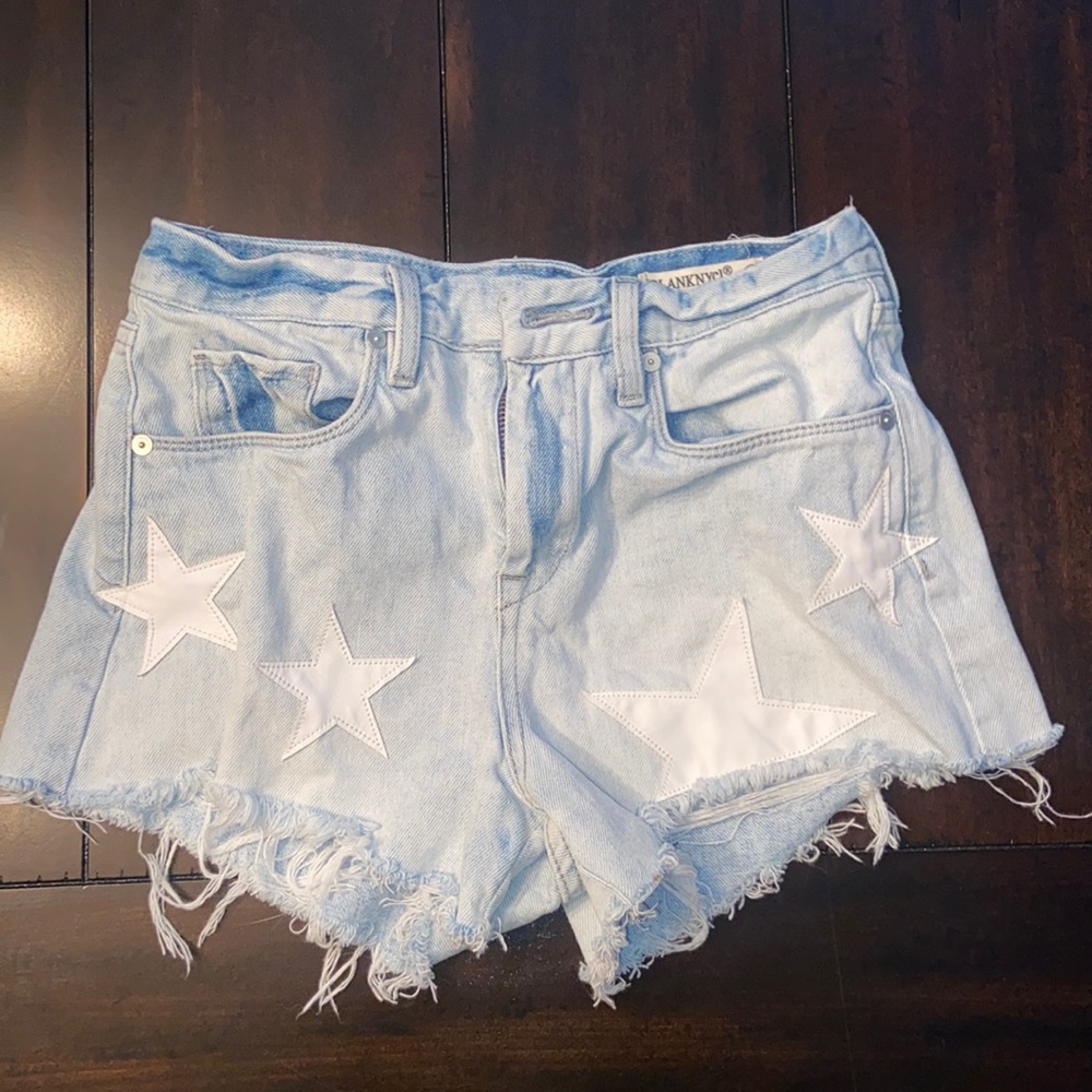 Blank NYC Starred Jean Shorts